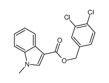 3,4-Dichlorobenzyl 1-methyl-1H-indole-3-carboxylate Structure