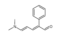 (2E,4E)-2-phenyl-5-N,N-dimethylamino-2,4-pentadien-1-al Structure