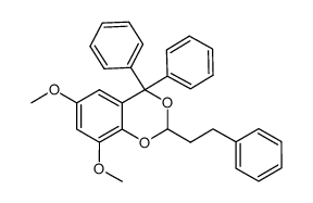 6,8-dimethoxy-2-phenethyl-4,4-diphenyl-4H-benzo[d][1,3]dioxine Structure