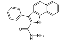 3-phenyl-1H-benzo[g]indole-2-carbohydrazide Structure