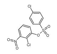 Benzenesulfonic acid, p-chloro-, 2-chloro-3-nitrophenyl ester structure