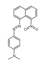 N,N-dimethyl-4-((8-nitronaphthalen-1-yl)diazenyl)aniline Structure