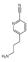 5-(3-aminopropyl)pyridine-2-carbonitrile结构式