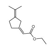 ethyl (3-isopropylidene-1-cyclopentyliden)acetate结构式