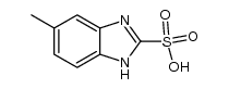 5(6)-methyl-2-benzimidazolesulphonic acid Structure