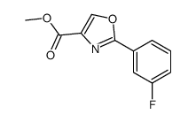 methyl 2-(3-fluorophenyl)-1,3-oxazole-4-carboxylate Structure