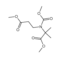 methyl 2-((3-methoxy-3-oxopropyl)(methoxycarbonyl)amino)-2-methylpropanoate Structure