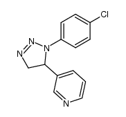 3-(1-(4-chlorophenyl)-4,5-dihydro-1H-1,2,3-triazol-5-yl)pyridine结构式