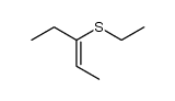 (Z)-3-(ethylthio)-2-pentene Structure