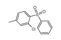 3-chloro-1-methyl-4-(phenylsulfonyl)benzene Structure