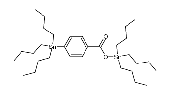tri-n-butylstannyl 4-(tri-n-butylstannyl)benzoate结构式