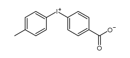 (4'-methylphenyl)phenyliodonium-4-carboxylate结构式