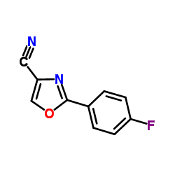 2-(4-Fluorophenyl)-1,3-oxazole-4-carbonitrile Structure