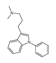N,N-dimethyl-3-(1-phenylindol-3-yl)propan-1-amine Structure