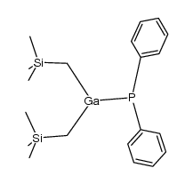 (diphenylphosphino)bis((trimethylsilyl)methyl)gallium Structure