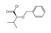 (2S)-2-(benzyloxy)-3-methylbutanoyl chloride Structure