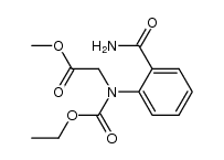 methyl 2-((2-carbamoylphenyl)(ethoxycarbonyl)amino)acetate Structure