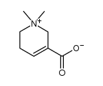 5-carboxy-1,1-dimethyl-1,2,3,6-tetrahydro-pyridinium betaine Structure