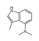 N,N,3-trimethyl-1H-indol-4-amine结构式