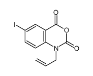 1-烯丙基-6-碘-1H-苯并[d][1,3]噁嗪-2,4-二酮结构式