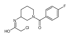 2-Chloro-N-[1-(4-fluoro-benzoyl)-piperidin-3-yl]-acetamide structure