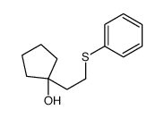 1-(2-phenylsulfanylethyl)cyclopentan-1-ol Structure