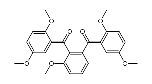 [2-(2,5-dimethoxybenzoyl)-3-methoxyphenyl](2,5-dimethoxyphenyl)methanone Structure
