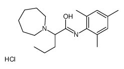 2-(azepan-1-yl)-N-(2,4,6-trimethylphenyl)pentanamide,hydrochloride Structure