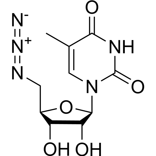 5’-Azido-5’-deoxy-5-methyluridine结构式
