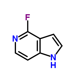4-fluoro-1H-pyrrolo[3,2-c]pyridine结构式