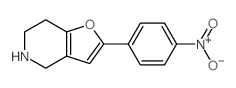 2-(4-Nitrophenyl)-4H,5H,6H,7H-furo[3,2-c]pyridine结构式