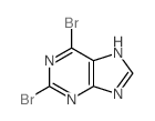 2,6-Dibromo-1H-purine structure