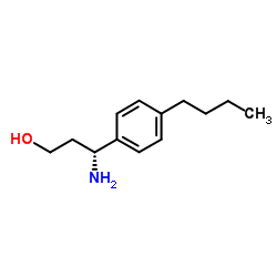 (3R)-3-Amino-3-(4-butylphenyl)-1-propanol结构式