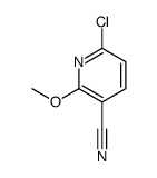 6-氯-2-甲氧基-3-吡啶甲腈结构式