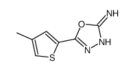 5-(4-methylthiophen-2-yl)-1,3,4-oxadiazol-2-amine结构式