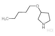 3-(Pentyloxy)pyrrolidine hydrochloride Structure