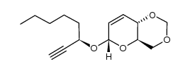(4aR,6S,8aS)-6-((R)-oct-1-yn-3-yloxy)-4,4a,6,8a-tetrahydropyrano[3,2-d][1,3]dioxine结构式