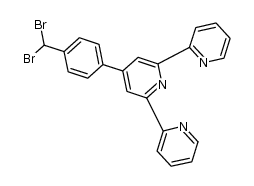 4'-(4-dibromomethylphenyl)-2,2':6',2''-terpyridine结构式