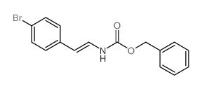 1-溴-4-(2-cbz-氨基)乙烯基苯结构式