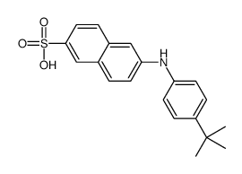 6-(4-tert-butylanilino)naphthalene-2-sulfonic acid Structure
