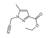 Ethyl 1-(cyanomethyl)-5-methyl-1H-pyrazole-3-carboxylate structure