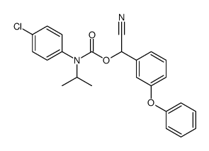 [cyano-(3-phenoxyphenyl)methyl] N-(4-chlorophenyl)-N-propan-2-ylcarbamate Structure