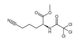 methyl (2S)-5-cyano-2-(trichloromethylcarbonylamino)pentanoate Structure