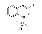 N-[2-(2,2-dibromoethenyl)phenyl]methanesulfonamide Structure