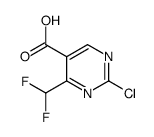 2-CHLORO-4-DIFLUOROMETHYL-PYRIMIDINE-5-CARBOXYLIC ACID结构式