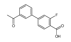 4-(3-acetylphenyl)-2-fluorobenzoic acid结构式