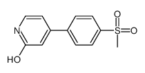 4-(4-methylsulfonylphenyl)-1H-pyridin-2-one结构式