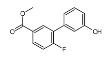 methyl 4-fluoro-3-(3-hydroxyphenyl)benzoate Structure