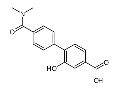 4-[4-(dimethylcarbamoyl)phenyl]-3-hydroxybenzoic acid结构式