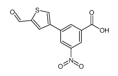 3-(5-formylthiophen-3-yl)-5-nitrobenzoic acid Structure